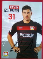 Bayer 04  Kevin Volland Signed Card - Autógrafos