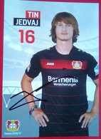 Bayer 04  Tin Jedvaj Signed Card - Autógrafos