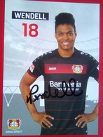 Bayer 04 Wendell  Signed Card - Autogramme