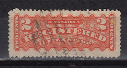 CANADA Registered Mail N° 1 – (0) – (1875-88) Used - Registration & Officially Sealed