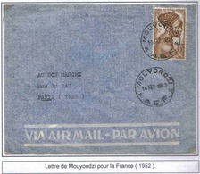 Congo Lettre Cover Mouyondzi 1952 - Covers & Documents