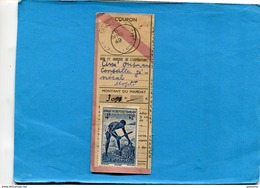 Marcophilie-coupon De Mandat Acquitté-Soudan Français>Françe-cad MOPTI -16+ Avril 1949 300frs+stamp A O F4frs - Cartas & Documentos