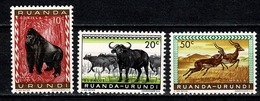 Ruanda Urundi 1959 OBP/COB 205/206**, 208**  MNH - Unused Stamps