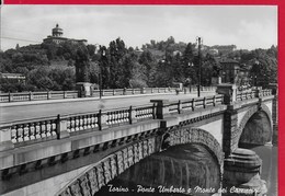 CARTOLINA VG ITALIA - TORINO - Ponte Umberto E Monte Dei Cappuccini - 10 X 15 - ANN. 1953 - Ponts