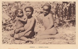 ZAMBEZE - GROUPE D'ENFANTS PAIENS - CARTE - SEPIA - - Zambie