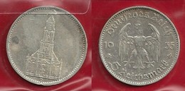 GERMANIA 1935 D - 5 Reichsmark  BB / SPL - Argento / Argent / Silver - Confezione In Bustina - (3 Foto) - 5 Reichsmark