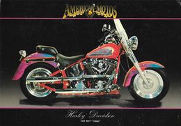 American Motos Toulouse - Harley Davidson, Fat Boy "Indian" 1995 - Carte Non Circulée - Motos