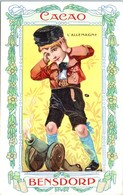 PUBLICITE -- Cacao Bensdorp - L'Allemagne - Werbepostkarten