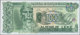 Albania / Albanien: 1993-1996 Issue With 2x 100, 200, 500 And 1000 Leke, P.55b,c, 56, 57, 58, All In - Albania