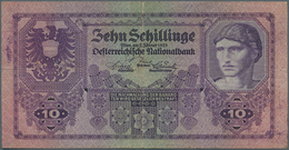 Austria / Österreich: 10 Schilling 1925 P. 89, Strong Center And Strong Horizontal Fold (visible On - Austria