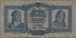 Austria / Österreich: 50 Schilling 1929, P.96, Great Note With A Stronger Center Fold, Some Other Mi - Autriche