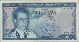 Belgian Congo / Belgisch Kongo: 1000 Francs 1958, P.35, Excellent And Hard To Get In This Condition - Ohne Zuordnung