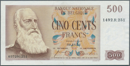 Belgium / Belgien: 500 Francs 1953 P. 130a, Key Note Of This Series, Center Fold And Corner Fold At - Andere & Zonder Classificatie