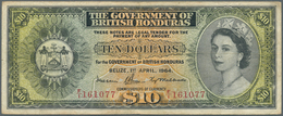 British Honduras: Government Of British Honduras 10 Dollars April 1st 1964, P.31b, Still A Nice Note - Honduras