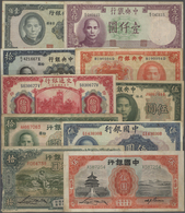 China: China-Republic, Huge Set With 20 Banknotes 1931-1949 Containing For The Issues Of The Bank Of - China
