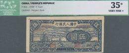 China: Peoples Republic Of China First Series 5 Yuan 1948, P.801, Very Nice And Highly Rare Issue, I - Chine