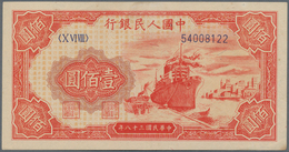 China: Peoples Republic Of China 100 Yuan 1949, P.831a, Almost Perfect Condition With Just A Few Tin - Chine