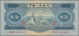 China: Peoples Republic Of China 1953 Second Issue, Pair Of The 2 Yuan 1953, P.867 Both With Waterma - China