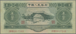 China: Peoples Republic Of China 1953 Second Issue, Pair Of The 3 Yuan 1953, P.868 Both With Waterma - China