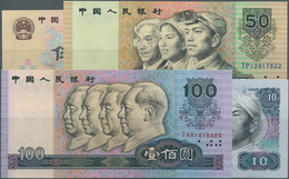 China: Set With 29 Banknotes Of The 1980-1990 Series Including 4 X 1 Jiao P.881a In UNC, 3 X 2 Jiao - Cina