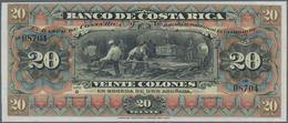 Costa Rica: 20 Colones 1901 P. S175r, Unsigned Remainder With Bright Colors In Crisp Original Condit - Costa Rica