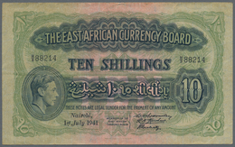 East Africa / Ost-Afrika: The East African Currency Board Set With 3 Banknotes 10 Shillings 1939 P.2 - Autres - Afrique