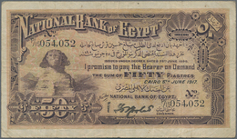 Egypt / Ägypten: National Bank Of Egypt 50 Piastres June 5th 1917, P.11, Great Note In Nice Original - Egitto
