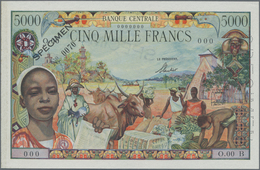 Equatorial African States: Banque Centrale - États De L'Afrique Équatoriale 5000 Francs ND(1963) SPE - Andere - Afrika
