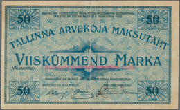 Estonia / Estland: Tallinna Arvekoja (Clearing House In Tallinnn/Reval) 50 Marka 1919 With Issued Br - Estonia