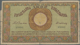 Estonia / Estland: 1000 Marka ND(1920-21) Without Serial # Prefix, P.50aextraordinary Rare Banknote - Estonia