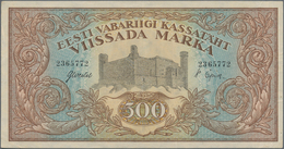 Estonia / Estland: Eesti Vabariigi 500 Marka 1923, P.52a, Highest Denomination Of This Series In Gre - Estonia
