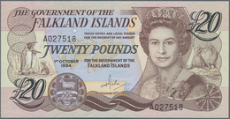 Falkland Islands / Falkland Inseln: The Government Of The Falkland Islands 20 Pounds 1984, P.15a, Al - Falkland Islands