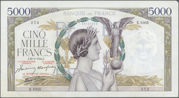 France / Frankreich: Large Lot Of 10 CONSECUTIVE Notes Of 5000 Francs "Victoire" 1943 P. 97 Numberin - Other & Unclassified