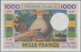 French Afars & Issas: Trésor Public - Territoire Français Des Afars Et Des Issas 1000 Francs ND(1973 - Autres & Non Classés