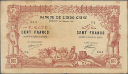 French Somaliland / Französisch Somaliland: Banque De L'Indo-Chine - Djibouti 100 Francs 1920, P.5, - Other - Africa