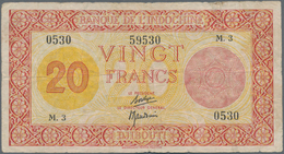 French Somaliland / Französisch Somaliland: Banque De L'Indochine 20 Francs ND(1945), P.15, Still Ni - Sonstige – Afrika