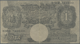 Great Britain / Großbritannien: Axis Propaganda Note 1 Pound With Arabian Text On Back, ND(1942), P. - Other & Unclassified