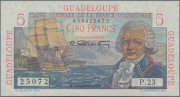 Guadeloupe: Caisse Centrale De La France D'Outre-Mer 5 Francs ND(1947-49), P.31, Excellent Condition - Otros – América