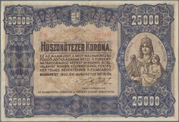 Hungary / Ungarn: 25.000 Korona 1922, P.69, Highly Rare And Great Condition For This Large Size Type - Ungarn