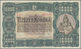 Hungary / Ungarn: 10.000 Korona July 1st 1923, Printer: Magyar Pénzjegynyomda, Budapest, P.77a, Grea - Ungheria