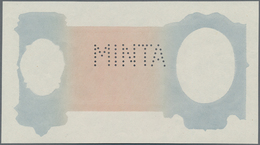 Hungary / Ungarn: 1000 Pengö 1943 Reverse Proof Specimen With Perforation "MINTA", Only Grey And Ora - Ungheria