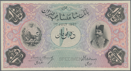 Iran: Imperial Bank Of Persia Front And Reverse Specimen Of 10 Toman July 1st 1897, Printed By Bradb - Irán