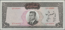 Iran: Bank Markazi Iran Pair Of The 500 Rials SH1341 P.74 (VF+) And 500 Rials ND(1971-73) P.93b (XF) - Irán