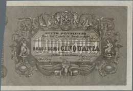 Italy / Italien: Two Consecutive Notes Of Stato Pontificio 50 Scudi 1948 P. NL, Gavello 155, Very Ra - Other & Unclassified