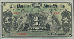 Jamaica: Bank Of Nova Scotia, Kingston, 1 Pound January 2nd 1919 SPECIMEN, P.S131s, Zero Serial Numb - Jamaica