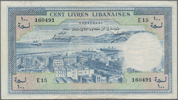 Lebanon / Libanon: Banque De Syrie Et Du Liban 100 Livres 1958, P.60a, Stronger Center Fold, Some Ot - Lebanon