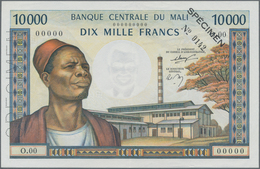 Mali: Banque De La République Du Mali 10.000 Francs ND(1970-84) SPECIMEN, P.15s, Great Original Shap - Mali