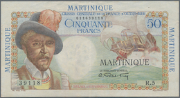 Martinique: Caisse Centrale De La France D'Outre-Mer 50 Francs ND(1947-49), P.30, Very Nice Note Wit - Other & Unclassified