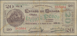 Mexico: Tesorería General Del Estado De Oaxaca 20 Pesos 1915, Series A (not Listed In The Catalog), - México