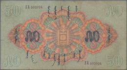 Mongolia / Mongolei: Commercial And Industrial Bank 50 Tugrik 1925, P.12, Still Nice And Very Rare, - Mongolie